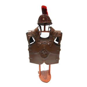 Produits les plus vendus de veste d'armure en cuir avec casque Produit décoratif antique à vendre au prix le moins cher prêt à expédier - Product Image 6