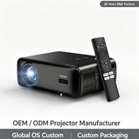 Projecteur intelligent TV Linux 1600 ANSI compatible 4K avec mise au point TOF et correction trapézoïdale 4D, LCD portable, stéréo HIFI pour la maison, le bureau, vente en gros, OEM