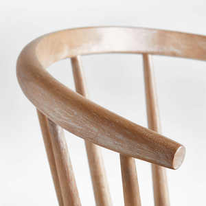 Sillón de mimbre de madera de estilo minimalista moderno para comedor, Hotel, restaurante, cocina, muebles escolares, Japón - Product Image 4