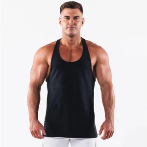 Débardeur de musculation en coton pour hommes, maillot de fitness musculaire solide pour l'entraînement sportif, chemise sans manches - Product Image 6