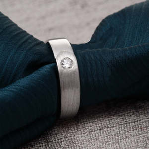 Anillos de Plata de Ley 925 de Primera Calidad para Hombre, Estilo Hip Hop, Diseño Geométrico con Incrustaciones de Diamantes, Platino - Product Image 2