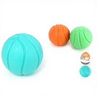 Ballon de basket-ball d'entraînement imperméable en TPR avec fonction vocale DIA 6cm YM7825 pour chiens