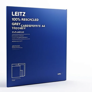 Leitz 100% Recycled Grey Cardboard <b>A4</b> File <b>Folder</b> with 20 Blue Grey Compartments - Product Image 2