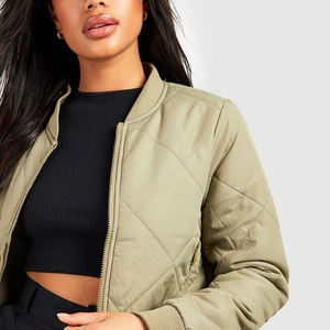 Chaqueta Bomber de Punto para Mujer, Diseño Nuevo, Talla Personalizada, Cierre de Cremallera, Todas las Tallas Disponibles, Venta al Por Mayor, Resistente al Viento y Transpirable - Product Image 3