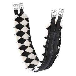 Cincha Profesional para Caballo de Doma, 5 Pulgadas de Ancho, Antideslizante, de Neopreno Negro de Calidad - Product Image 1