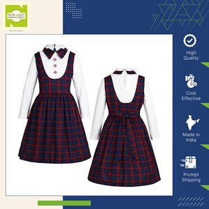 Très Durable Sans Manches Filles Tunique Uniforme Scolaire Robe Personnalisé Doux Qualité avec Fiable Prix du Marché pour les Enfants - Product Image 6