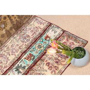 Turkish Small Rug, 2.5x3 ft Vintage Rug, <b>Red</b> <b>Wool</b> Rug - Product Image 4