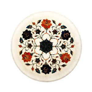 Assiette en marbre blanc faite à la main, assiettes en pierre de marbre, assiettes en marbre décoratives vintage - Product Image 1