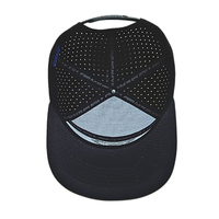 6 Panneaux Merlin Caps Style InjaeVina168 Imperméable Logo Personnalisé Broderie LaserCut Trucker Snapback Chapeaux Performance Flat Brim Hat
