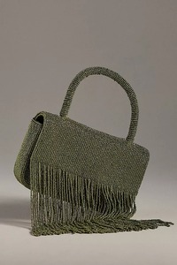 Bolso de Hombro de Algodón con Cuentas de Limón y Bordado de Cuentas, Estilo Clásico para Fiestas, Diseño Único Hecho a Mano - Product Image 5