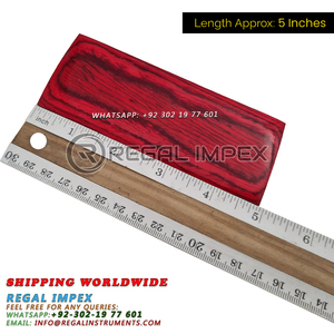 Wholesale Regal Impex Laminated Wood Knife Scales Orange Black Dollar Sheet Blanks 5 Inch Length Knife Veterinary Instrument - Product Image 3