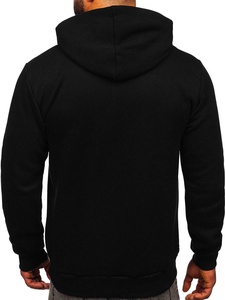 Sudadera con capucha extragrande personalizada para hombre, con cremallera, cuello redondo, 400 GSM, peso pesado, 100% algodón, forro de felpa tejido, color liso, para invierno - Product Image 2