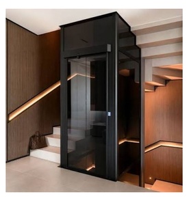 Ascensor Residencial de Diseño Compacto para Viviendas, Capacidad de 320 kg, Elevador Hidráulico para el Hogar con Puerta Corredera Automática de Vidrio - Product Image 2