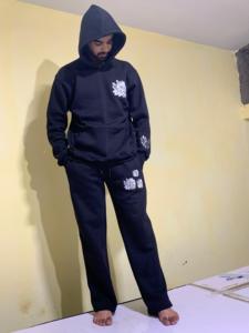 ชุดจ๊อกกิ้งผ้าฝ้าย330ก. แห้งเร็วสำหรับทุกเพศชุดออกวิ่งฉลากตามสั่งโลโก้ได้ตามต้องการ - Product Image 3