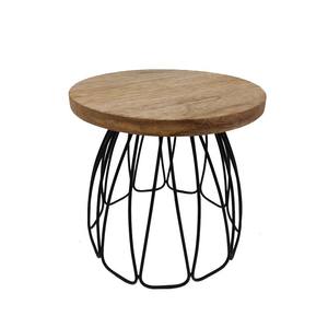 ที่ตั้งเค้กโลหะและไม้3ชั้นรูปทรงต้นไม้ทำจากโลหะและไม้รูปทรงกลมสำหรับตกแต่งบ้าน - Product Image 3