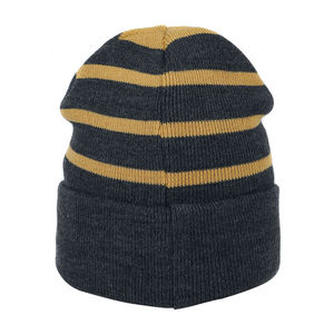 Fabricantes de gorros personalizados con MOQ bajo, gorro de invierno con estampado completo en jacquard, gorro tejido jacquard. - Product Image 4