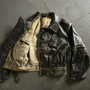 Chaqueta de Cuero Genuino para Hombre, Modelo 2026, Diseño Vintage Marrón con Grabado Personalizado, Reversible, Transpirable, Estilo Motero, con Forro de Piel para Invierno - Product Image 3