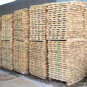 Wood Euro Pallet Wooden Shipping Pallet 1200 x 800 mm 4 Way Entry for Warehouse Cargo Transport For Sale - Product Image 1