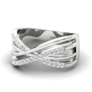 Bagues en diamant Bijoux en or 14 carats de luxe Nouveau design Bagues en or massif avec de vrais diamants Bague pour femmes Bijoux - Product Image 2