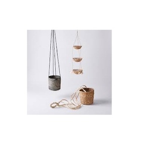 Cesta de almacenamiento de macramé de diseño de interiores, decoración de sala de estar para dormitorio exterior, accesorios para el hogar, gran capacidad, precio barato - Product Image 5