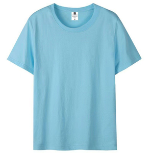 Vente en gros logo personnalisé 200Gsm coton t-shirts à manches courtes impression t-shirt couleur unie unisexe chemise vierge - Product Image 6