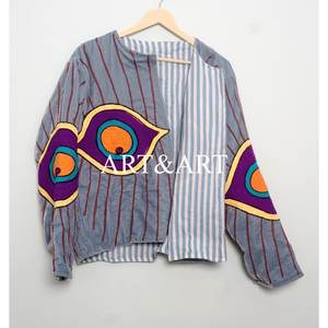 Handmade Vintage Boho Winter Cotton <b>Velvet</b> <b>Jacket</b> Floral Suzani Embroidery Printed Ethnic Chic Outerwear for <b>Women</b> Party Wear - Product Image 6