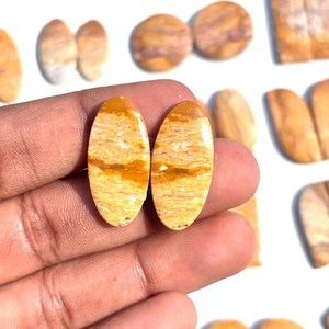 Natural Bat Cave Jasper Gemstone Par Lote Venta al por mayor Cabujón de alta calidad - Product Image 4