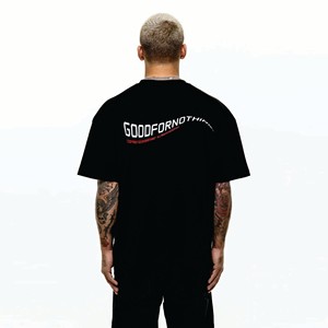 เสื้อยืดผ้าฝ้ายโพลีเอสเตอร์สำหรับผู้ชายทรงโอเวอร์ไซส์พิมพ์โลโก้ได้ตามต้องการสไตล์ใหม่ - Product Image 2