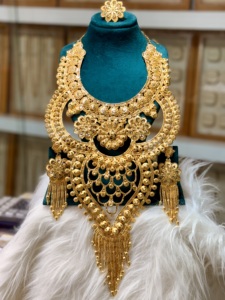 Conjunto de pendientes de collar de cobre chapado en oro de 24 quilates de moda Vintage de inspiración italiana enviado directamente a EE. UU. Francia España Turquía Comoras - Product Image 2