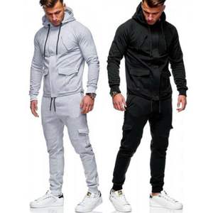 Sports Fleece Wholesale Cotton Winter Oversized Blank <b>Plain</b> <b>Tracksuits</b> for Printing Custom Men Sportswear <b>Tracksuit</b> - Product Image 4