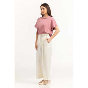 Relax Fit WM-KTP-SS26-10 Top de tela tejida con elemento de moda sencillo - Product Image 6