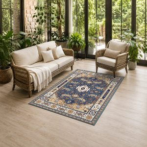 Tapis RUGS DEPOT LXDP-1003, vente en gros, gris anthracite, tapis traditionnel oriental imprimé numériquement, lavable en machine, chenille, antidérapant - Product Image 6