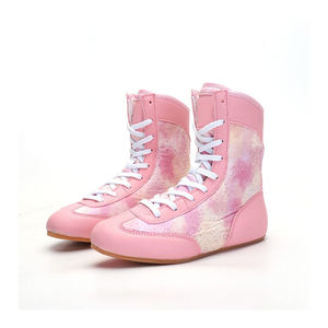 Chaussures de boxe personnalisées professionnelles de haute qualité fabriquées en usine, bottes de lutte confortables et durables, vente à chaud - Product Image 1