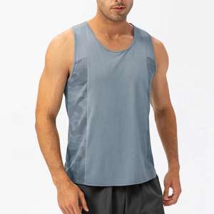 Débardeur d'entraînement à col rond pour hommes décontracté doux respirant sans manches chemises musculaires de gymnastique t-shirts de musculation - Product Image 1