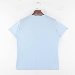 T-shirt en coton surdimensionné pour hommes décontracté uni coupe décontractée Style Streetwear vêtements en vrac - Product Image 1