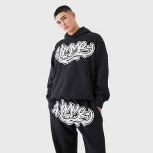 2025 precio de fábrica hombres transpirable 100% algodón liso chándal venta al por mayor invierno ecológico cordón cierre chándal - Product Image 6