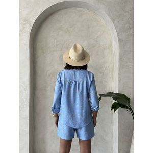 กางเกงขาสั้นปักลายขายส่งสำหรับผู้หญิง - Product Image 3