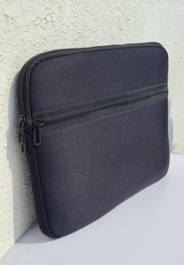 Black Neoprene <b>Laptop</b> Sleeve with Zipper Horizontal <b>Case</b> and Pocket Premium Product <b>Laptop</b> Bags & Covers - Product Image 3
