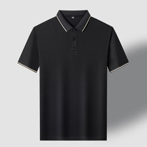 Custom Printed Business Casual Anti-wrinkle Moisture Wicking Polo Luxury <b>Tactical</b> <b>Short</b> Sleeve Polo T-shirt For Men - Product Image 3