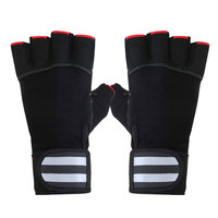 OEM de alta calidad de color sólido de cuero gimnasio guantes de fitness logotipo personalizado de impresión mejor opción barata para el levantamiento de pesas