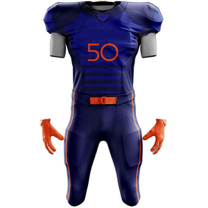 Uniformes de Fútbol Americano Personalizados de Alta Calidad, Transpirables, de Verano, Talla Grande, para Adultos, 100% Poliéster para Hombre - Product Image 2