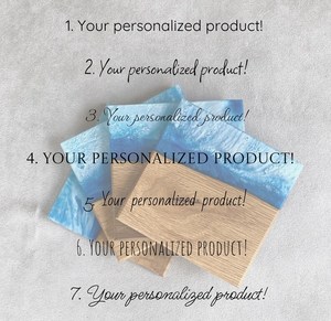 Custom Logo Resin <b>Coasters</b>, Personalized Epoxy <b>Coaster</b> <b>Set</b> for Branding, Events, Corporate Gifting, and Elegant Stone Drink - Product Image 3