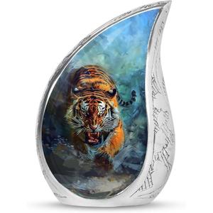 โกศโลหะสำหรับใส่เถ้ากระดูกของคนพร้อมดีไซน์ลายเสือตามต้องการ - Product Image 6