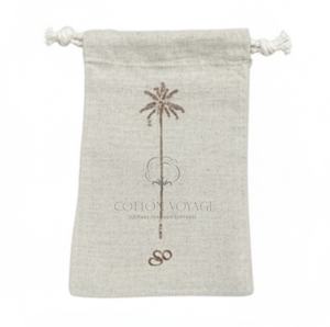 High Quality Custom Logo Cotton Drawstring Shopping <b>Bags</b> Reusable Eco-Friendly Design for Supermarket Use Price for <b>Gifts</b> - Product Image 1