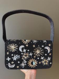 Bolso de Mano Tipo Clutch para Mujer, Bolso de Noche con Cuentas, Bolsos de Mano Tipo Clutch al por Mayor, Tendencia de Moda en India - Product Image 2