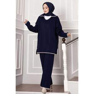 Shepherd Stitched Split Ensemble 2 Pièces Bleu Marine - Product Image 2