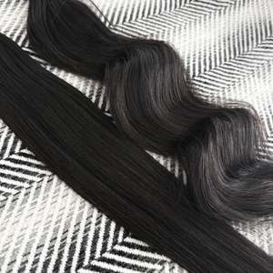 ผมต่อแบบ I-Tip Remy # ผมแท้สีดำธรรมชาติ 100% เรมี่ ซุปเปอร์ดับเบิ้ลดรอน เกรด 12A - Product Image 5