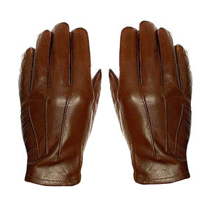 Qualité supérieure Meilleur prix Logo personnalisé Conception en cuir Gants à la mode Nouveau design Gants d'extérieur en cuir chauds et coupe-vent - Product Image 1