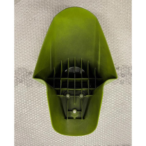 Yamaha Ovetto 50 Front Fender Original 5ADF151100P4 <b>Green</b> Plastic and Carbon Fiber Material - Product Image 4