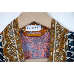 Vêtements de nuit de luxe pour femmes Robe Kimono en soie japonaise Robe longue de Style de rue pour les vacances - Product Image 6